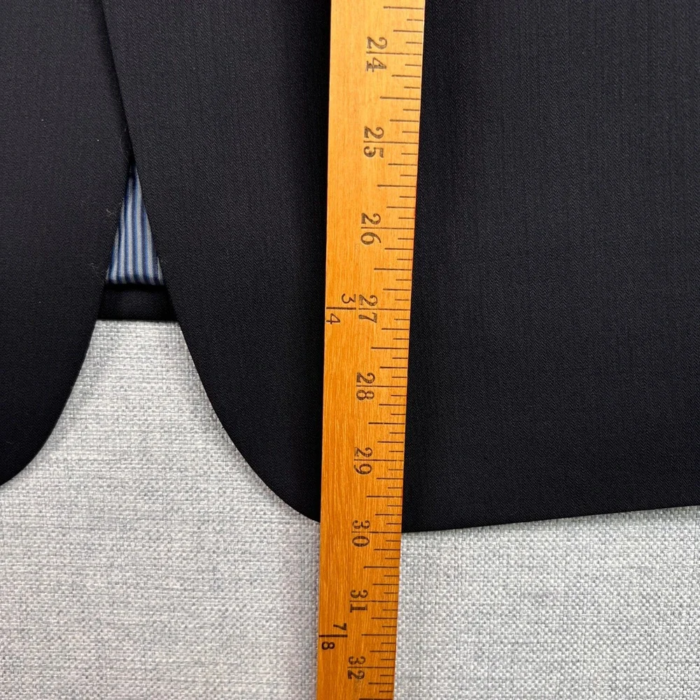 Calvin Klein Extreme Slim Fit Wool Blazer Men 42 Short Navy Preppy‎ Office NEW